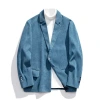 Men's light business small suit corduroy jacket Men's spring and autumn loose casual suit cool and stylish quality small suit men Application Scenario